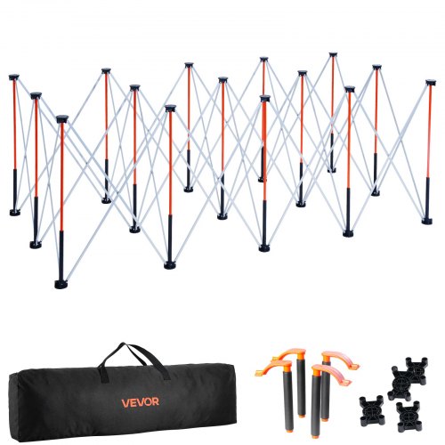 Portable Folding Workstand, 8.02 x 4.12 ft Collapsible Workbench, 6000 lbs Weight Capacity, No Assembly Foldable Work Stand with Storage Bag, Table Top NOT Included, for Garage Workshop Outdoor