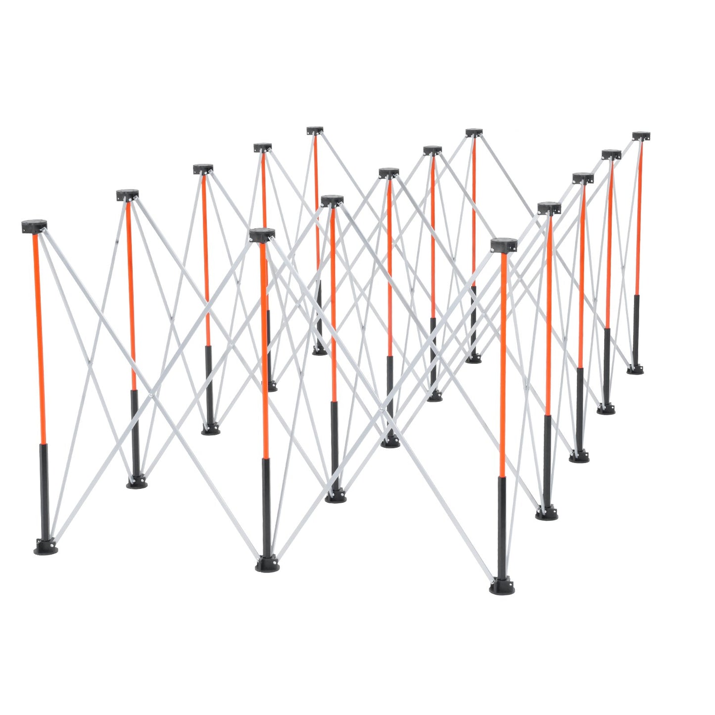 Portable Folding Workstand, 8.02 x 4.12 ft Collapsible Workbench, 6000 lbs Weight Capacity, No Assembly Foldable Work Stand with Storage Bag, Table Top NOT Included, for Garage Workshop Outdoor