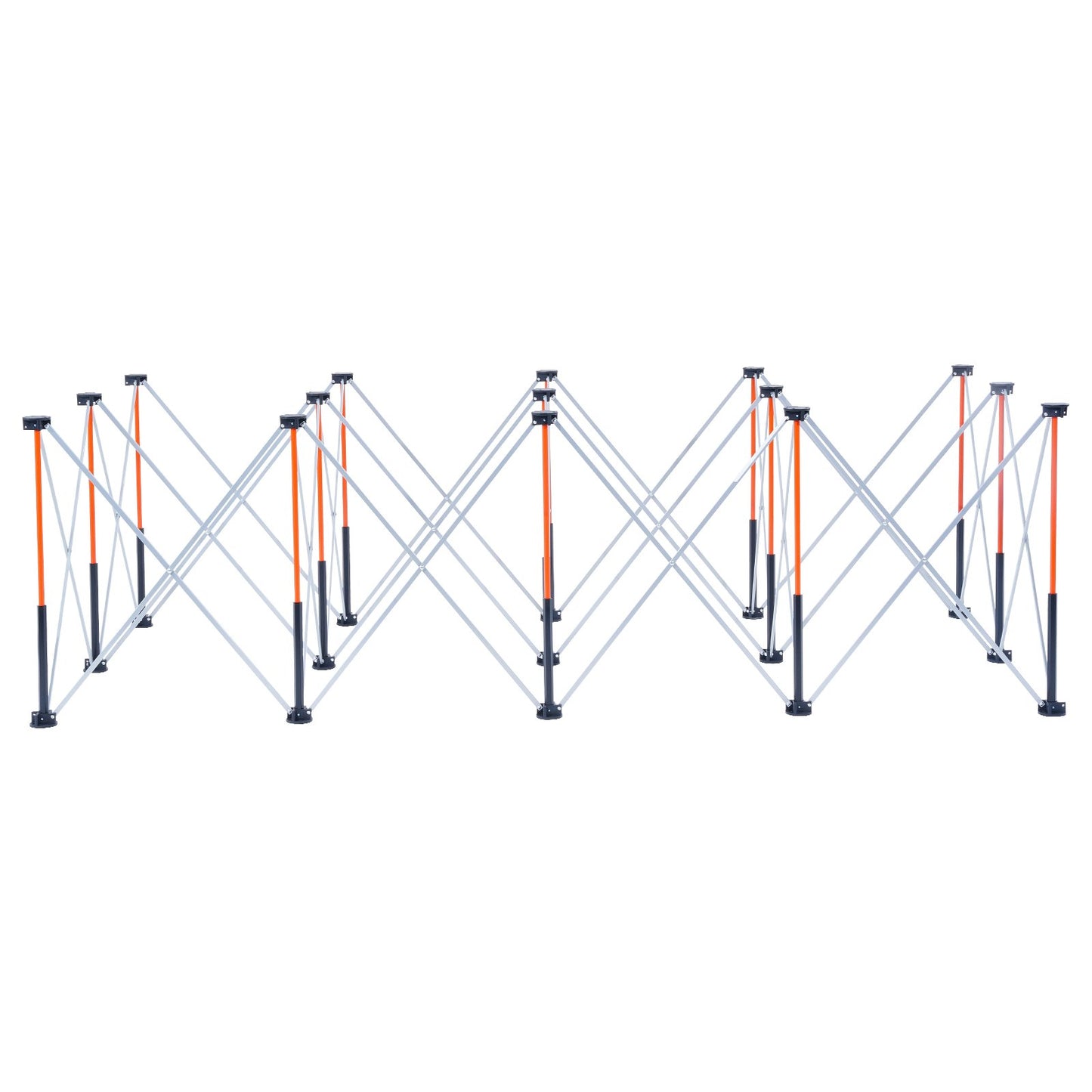 Portable Folding Workstand, 8.02 x 4.12 ft Collapsible Workbench, 6000 lbs Weight Capacity, No Assembly Foldable Work Stand with Storage Bag, Table Top NOT Included, for Garage Workshop Outdoor