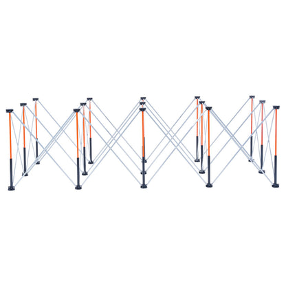 Portable Folding Workstand, 8.02 x 4.12 ft Collapsible Workbench, 6000 lbs Weight Capacity, No Assembly Foldable Work Stand with Storage Bag, Table Top NOT Included, for Garage Workshop Outdoor