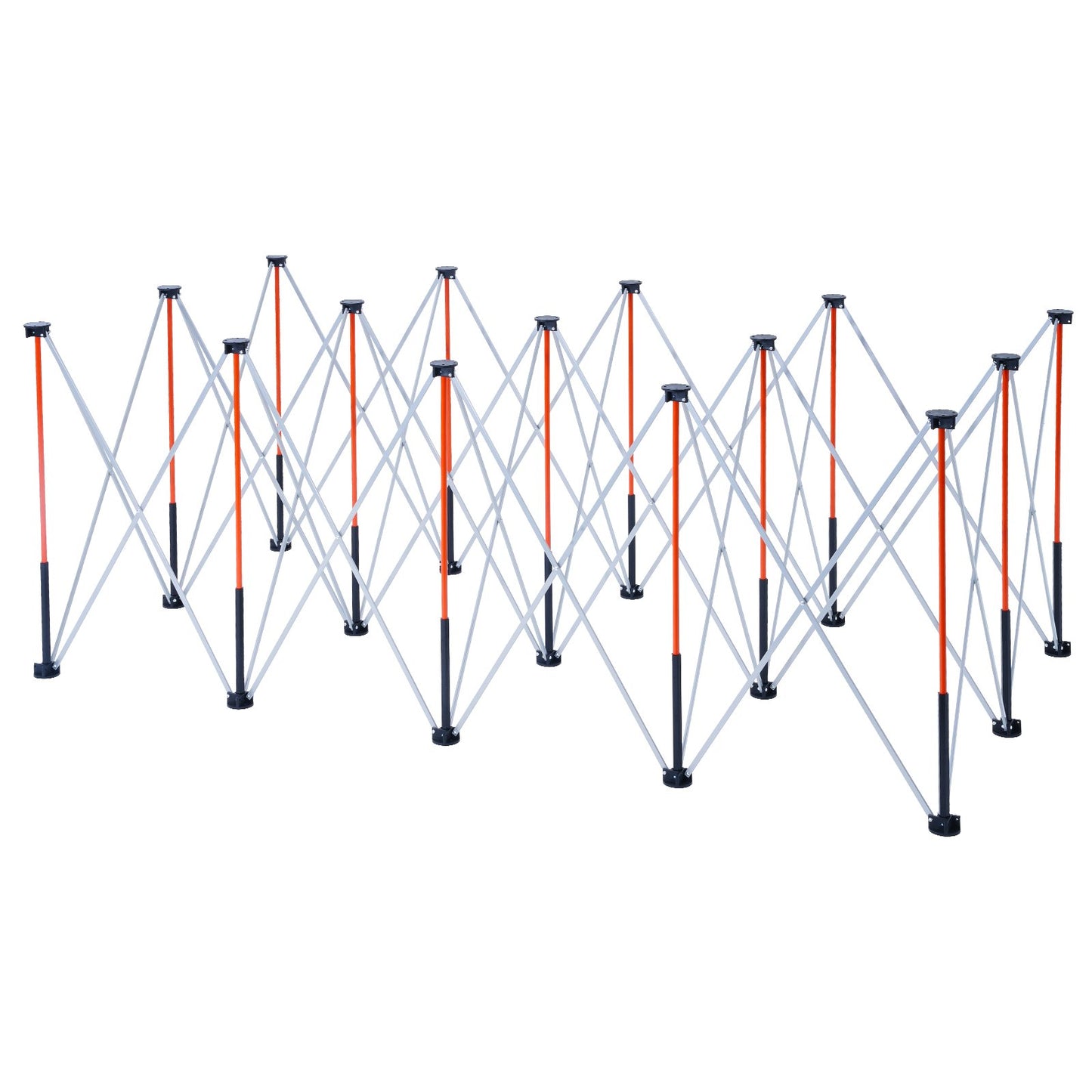 Portable Folding Workstand, 8.02 x 4.12 ft Collapsible Workbench, 6000 lbs Weight Capacity, No Assembly Foldable Work Stand with Storage Bag, Table Top NOT Included, for Garage Workshop Outdoor