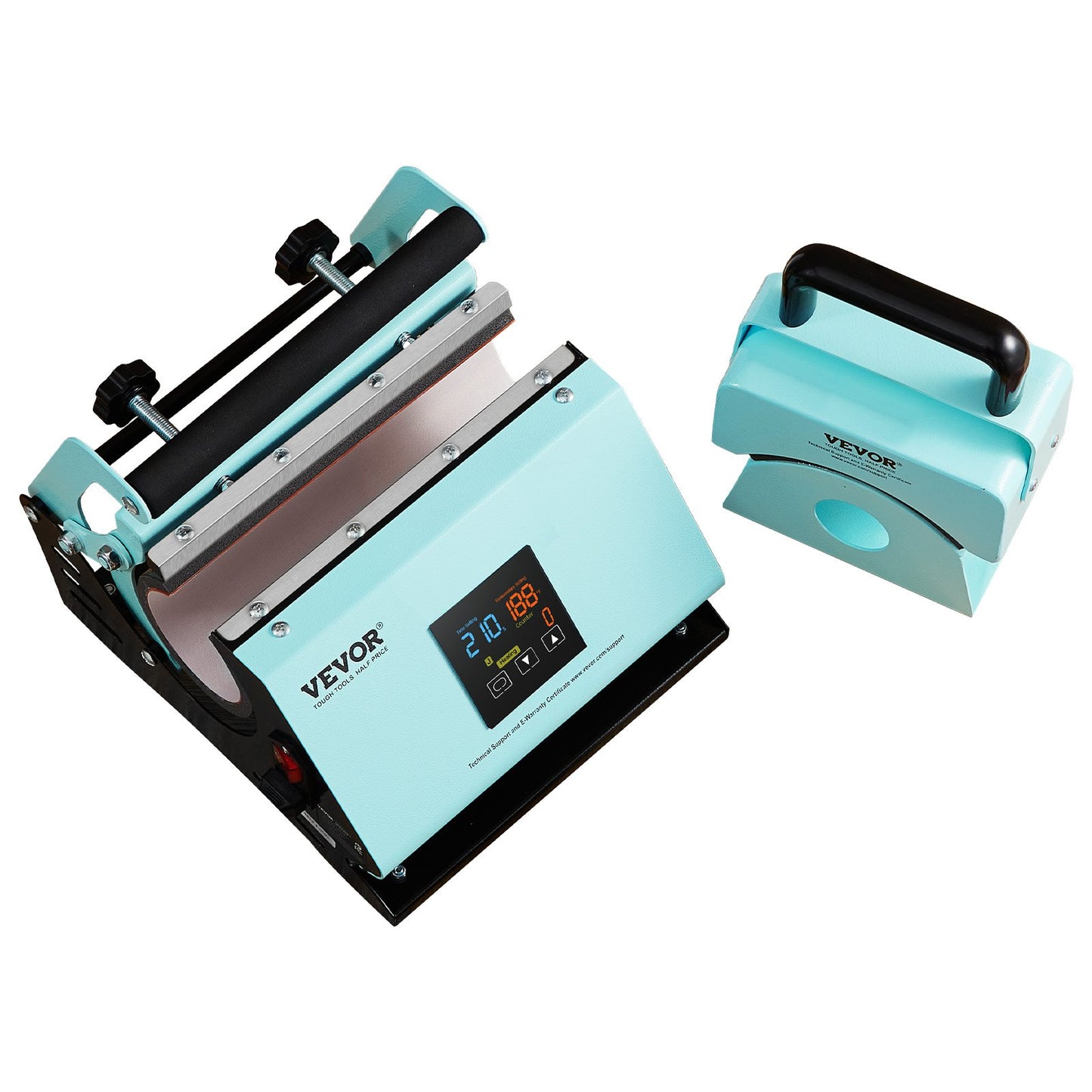 2-in-1-Heißpresse für Becher und Hüte, Heizmaschine für Kappen, Hüte und Tassen