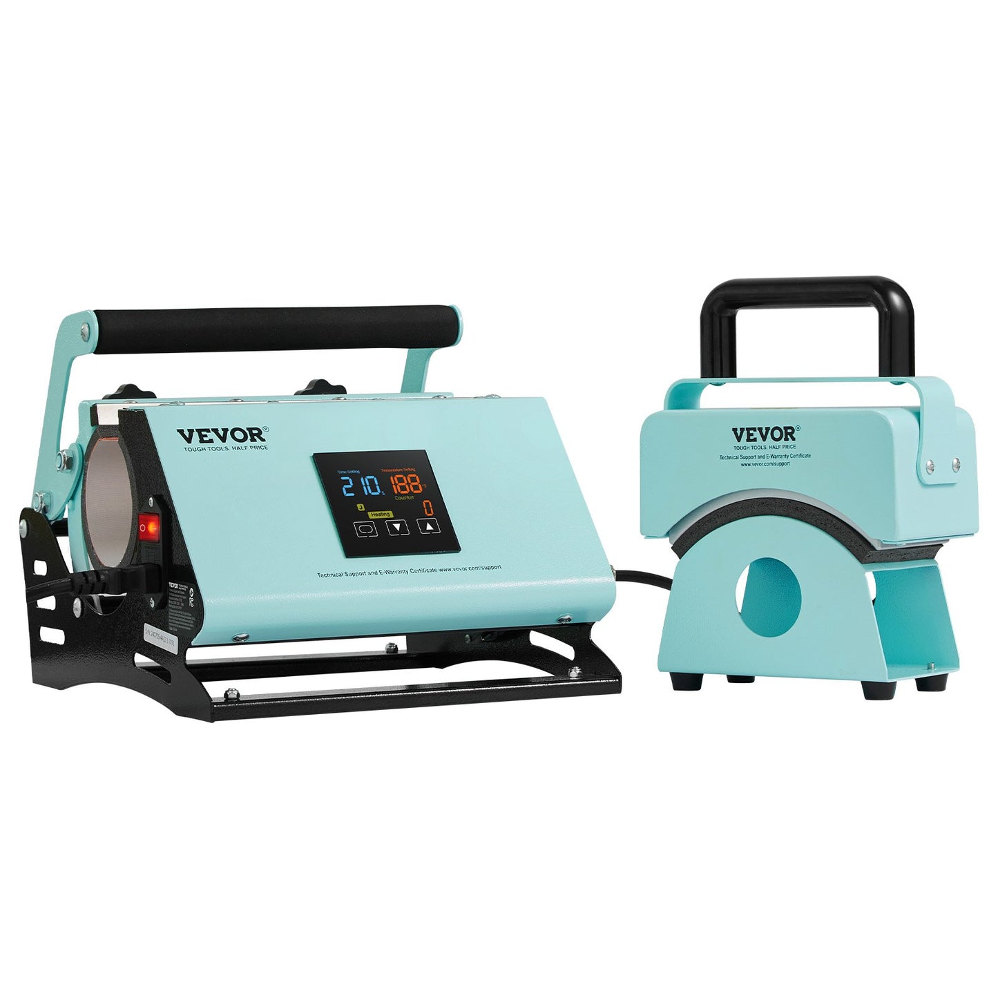 2-in-1-Heißpresse für Becher und Hüte, Heizmaschine für Kappen, Hüte und Tassen