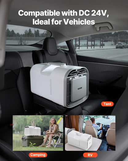 Portable Air Conditioner 4250BTU Tält Luftkonditionering AC/DC för camping