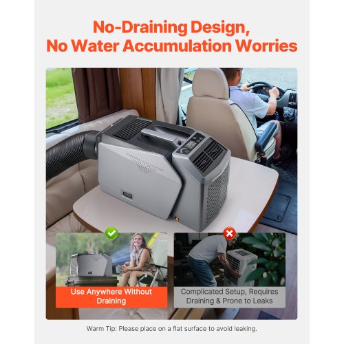 Tragbare Klimaanlage 5000BTU Zeltklimaanlage AC/DC für Camping | EU