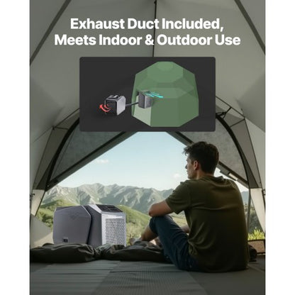 Tragbare Klimaanlage 5000BTU Zeltklimaanlage AC/DC für Camping | EU