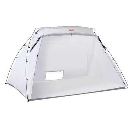 Spray Paint Shelter, 10x7x6ft Portable Spray Paint-tält med inbyggt golv och nätskärm, hopfällbar Pop Up Paint Booth för möbler Stor DIY Hobby Tool Painting Station