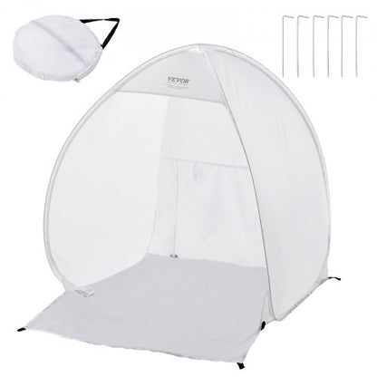 Spray Paint Shelter, 40 x 35 x 40 in Pop-Up Portable Spray Paint Tent with Built-In Floor, Exhaust Window and Storage Bag, Foldable Paint Booth for Furniture, DIY Hobby Tool Painting Station