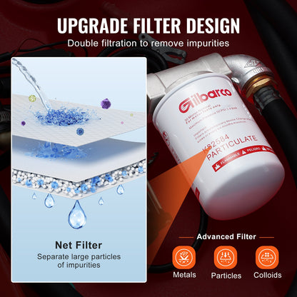 Portable Diesel and Gasoline Tank 48 Gal Fuel Tank with 12V Transfer Pump