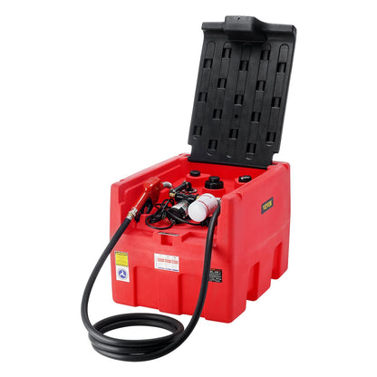 Portable Diesel and Gasoline Tank 48 Gal Fuel Tank with 12V Transfer Pump
