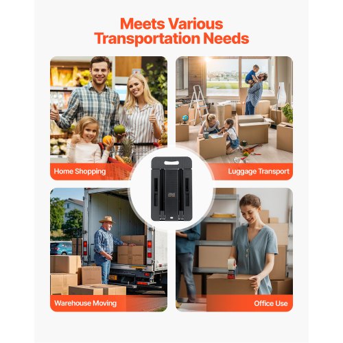 Faltbarer Handwagen 500 lbs Plattformwagen Dolly Trolley Wagen für den Umzug | EU