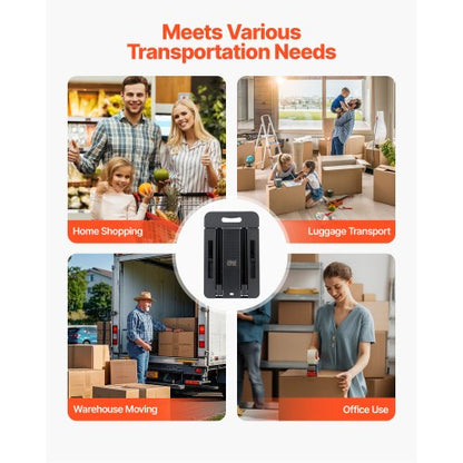 Faltbarer Handwagen 500 lbs Plattformwagen Dolly Trolley Wagen für den Umzug | EU