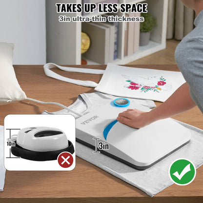 Heat Press 12 x 10 i Portable Easy Press Sublimation Transfer DIY T-shirt