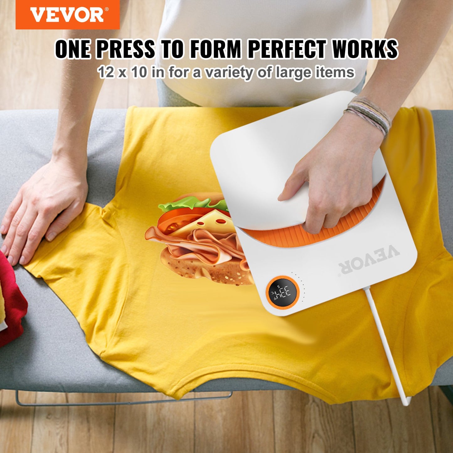 Heat Press 12 x 10 i Portable Easy Press Sublimation Transfer DIY T-shirt