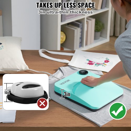 Heat Press 12 x 10 i Portable Easy Press Sublimation Transfer DIY T-shirt |  EU