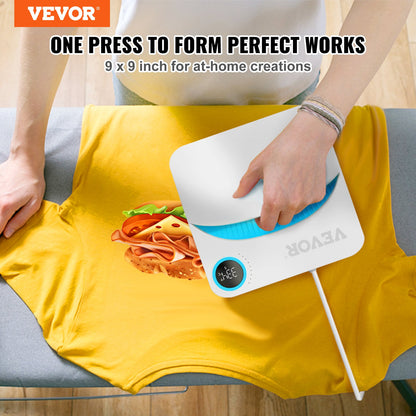 Heat Press 9 x 9 i Portable Easy Press Sublimation Transfer DIY T-shirt