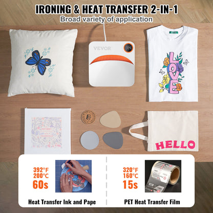 Heat Press 9 x 9 i Portable Easy Press Sublimation Transfer DIY T-shirt