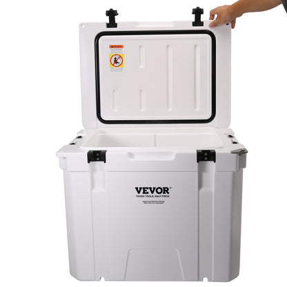 Isolierte tragbare Kühlbox, 45 qt, fasst 45 Dosen, eisspeichernde Hartkühlbox mit robustem Griff, Kühlbox-Lunchbox für Camping, Strand, Picknick, Reisen, Outdoor, hält Eis bis zu 6 Tage