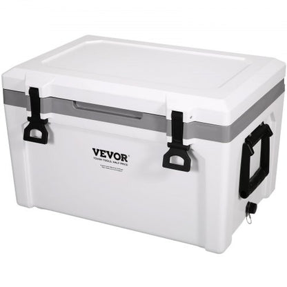 Insulated Portable Cooler, 52 qt, Holds 50 Cans, Ice Retention Hard Cooler with Heavy Duty Handle, Ice Chest Lunch Box for Camping, Beach, Picnic, Travel, Outdoor, Keeps Ice for up to 6 Days