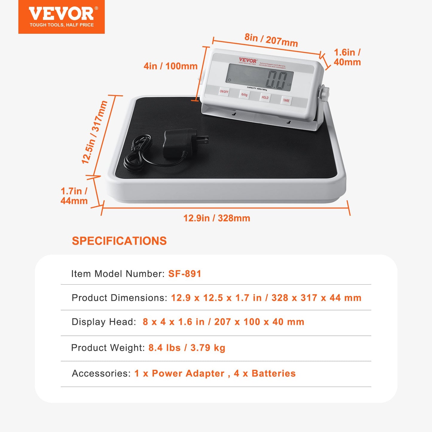 Portable Medical Scale Digital Physician Weight Scale Anti-Slip Mat 400LBS