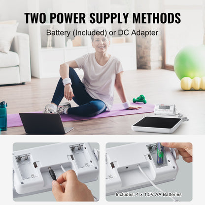 Tragbare medizinische Waage, digitale Arztwaage, Anti-Rutsch-Matte, 550 Pfund