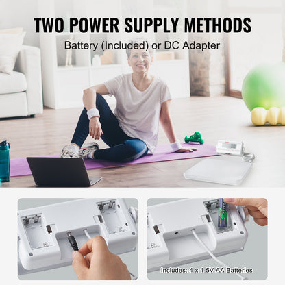 Bärbar medicinsk våg Digital läkarvåg för att väga 440 LB kapacitet