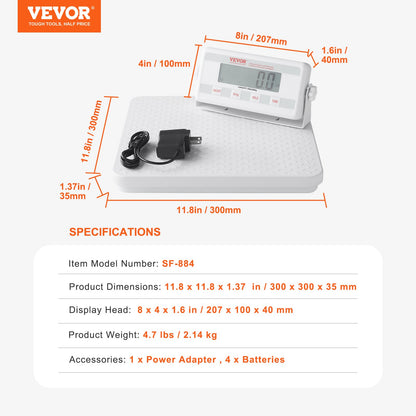 Portable Medical Scale, Professional Physician Scale for Weighing - with Anti-slip Platform, 2 Units, Hold & Tare Function, Digital Physician Weight Scale for Gym Home Hospital, 440LBS Capacity