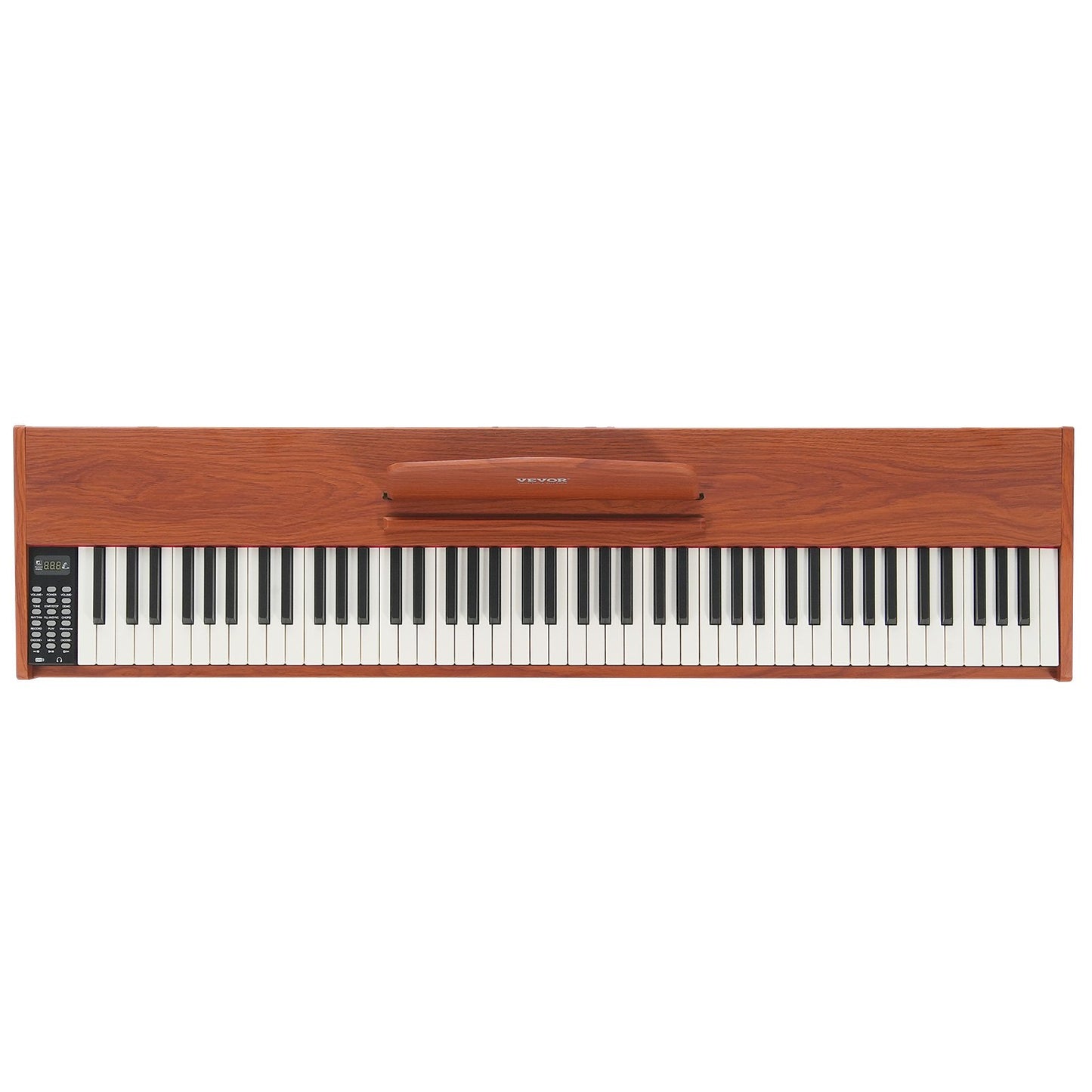 88 keys, fully weighted digital piano Double keyboard, four-legged stand