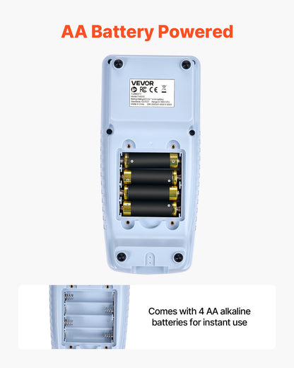 Turbidity Meter, 0–1000 NTU Measuring Range, ISO 7027 Compliant, Portable Red Light Turbidimeter, Quick Reading, with Calibration Solutions, Sample Vials, and Carry Case, for Field and Plant