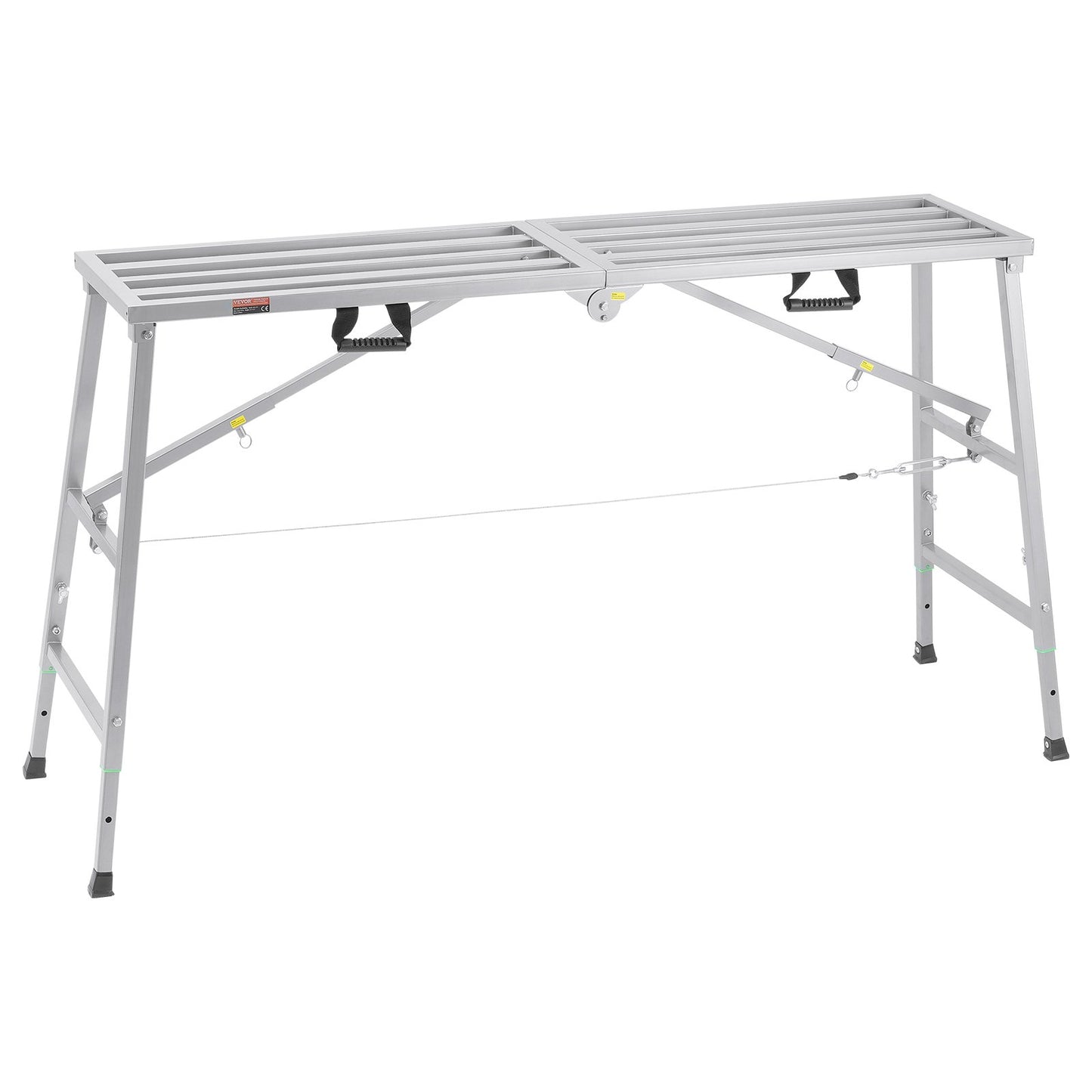 Work Platform Adjustable Height Portable Scaffolding Platform 800 lb Load