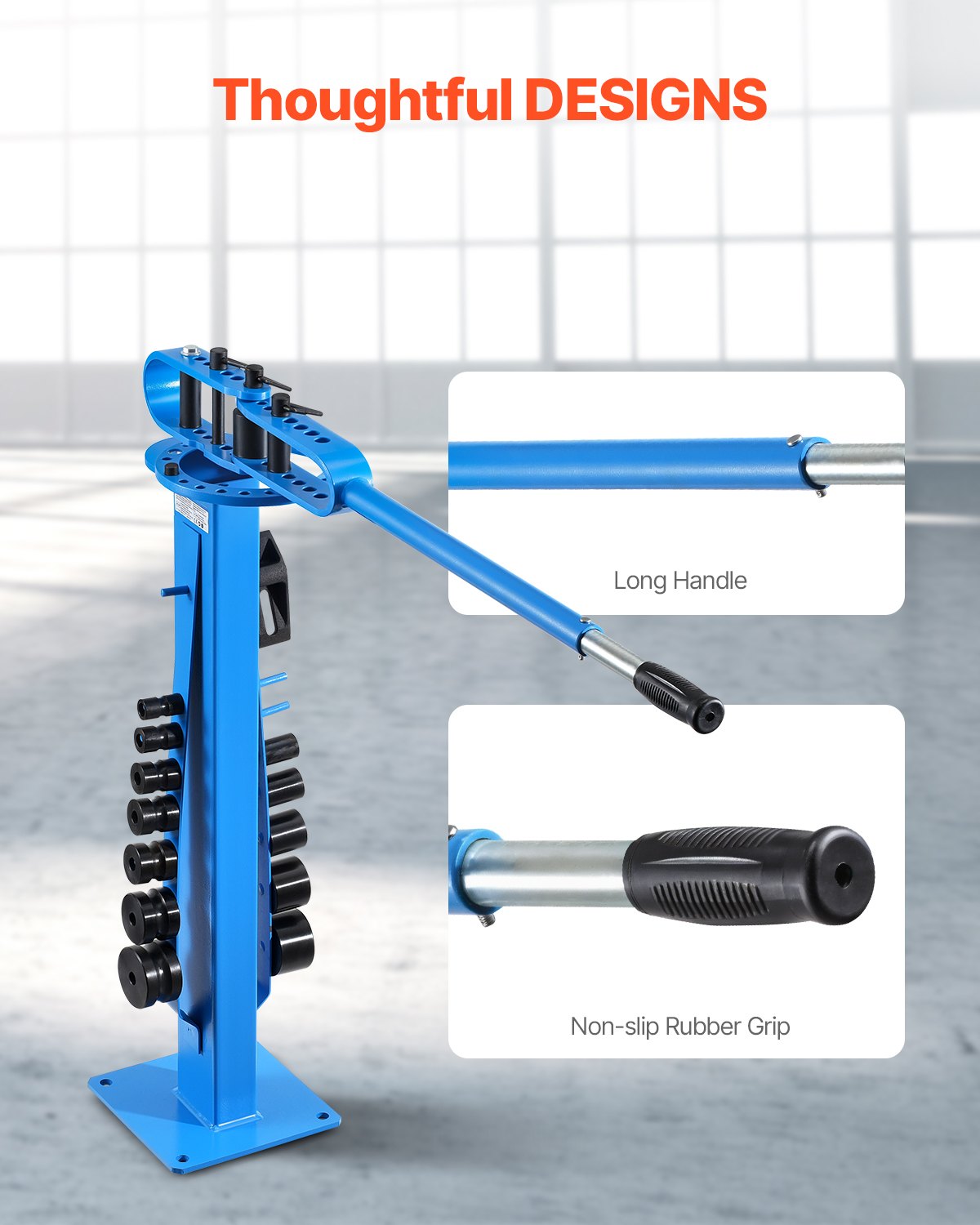 Manual Pipe Bender, Pipe Tube Bender with 14 Bending Tools, 200° Heavy Duty Pipe Bending Tool for Copper Aluminum Iron Pipe, Ideal for HVAC Air Conditioning Refrigerator Car Repair