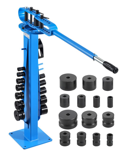 Manual Pipe Bender, Pipe Tube Bender with 14 Bending Tools, 200° Heavy Duty Pipe Bending Tool for Copper Aluminum Iron Pipe, Ideal for HVAC Air Conditioning Refrigerator Car Repair