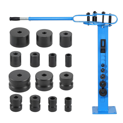 Manual Pipe Bender, Pipe Tube Bender with 14 Bending Tools, 200° Heavy Duty Pipe Bending Tool for Copper Aluminum Iron Pipe, Ideal for HVAC Air Conditioning Refrigerator Car Repair