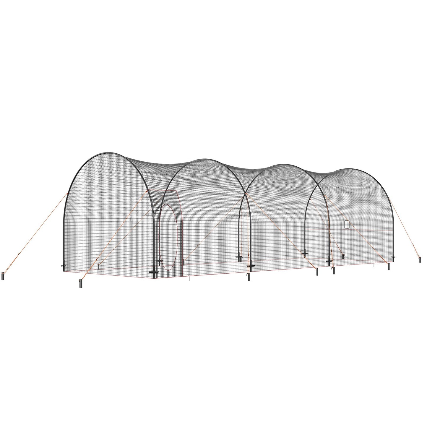 Baseball Batting Cage, Softball och Baseball Batting Cage Nät och ram, övningsbärbart burnät med bärväska, Heavy Duty sluten pitching-bur, för backyard slagträning, 33FT