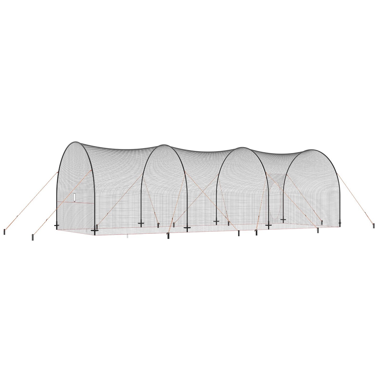 Baseball Batting Cage, Softball och Baseball Batting Cage Nät och ram, övningsbärbart burnät med bärväska, Heavy Duty sluten pitching-bur, för backyard slagträning, 33FT