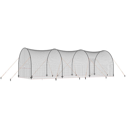 Baseball-Schlagkäfig, Softball- und Baseball-Schlagkäfignetz und -rahmen, tragbares Übungskäfignetz mit Tragetasche, robuster geschlossener Pitching-Käfig, für Schlagübungen im Garten, 40 Fuß