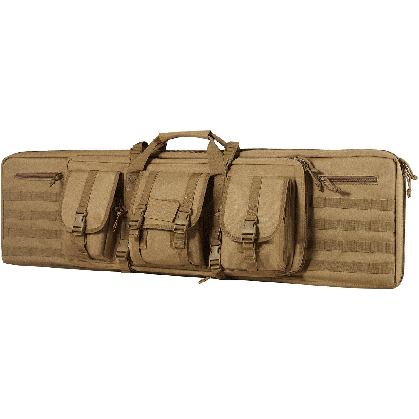 Rifle Bag 42 tum Tactical Double Long Gun Bag för 2 gevär och 2 pistoler