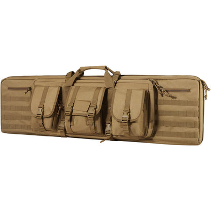 Rifle Bag 42 tum Tactical Double Long Gun Bag för 2 gevär och 2 pistoler