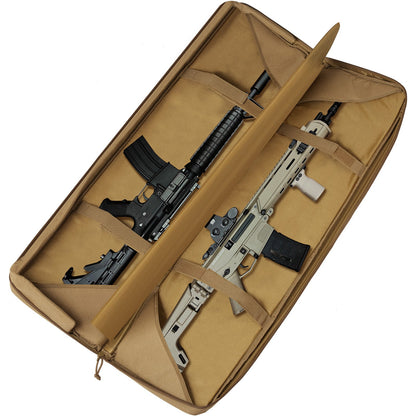 Rifle Bag 42 tum Tactical Double Long Gun Bag för 2 gevär och 2 pistoler