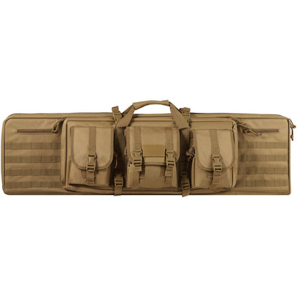Rifle Bag 42 tum Tactical Double Long Gun Bag för 2 gevär och 2 pistoler