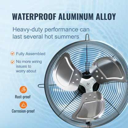 Abluftventilator, 406 mm, Wandmontage, 1506 CFM, AC