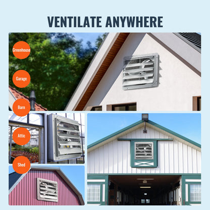 Shutter Exhaust Fan Shop Exhaust Fan 610 mm Wall Mounted 2892 CFM AC