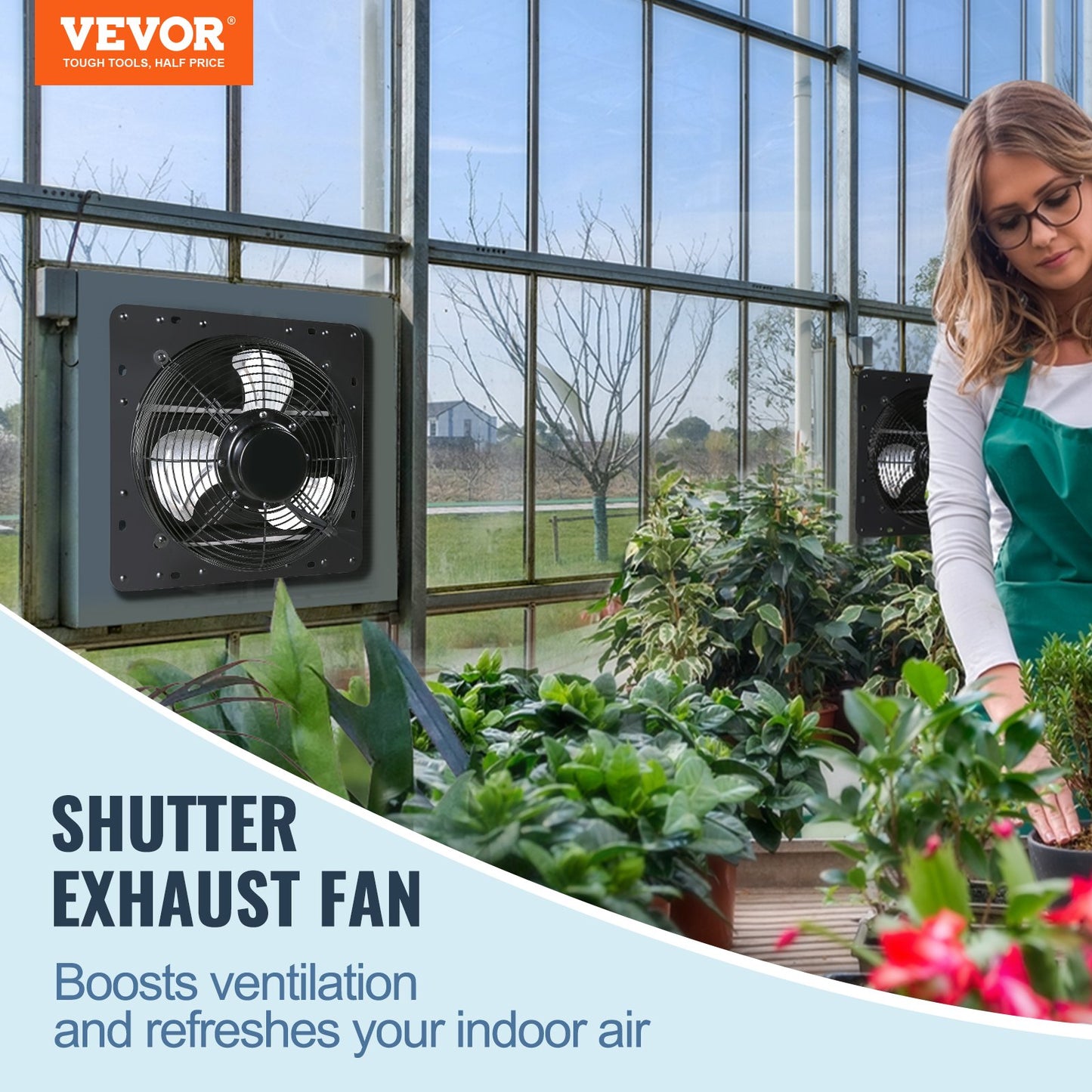 Shutter Exhaust Fan Shop Exhaust Fan 254mm Remote Control Wall Mount EC