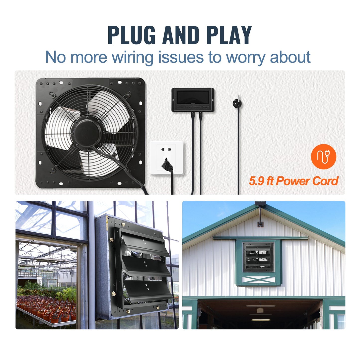 Abluftventilator Shop Abluftventilator 305mm Fernbedienung Wandhalterung EC