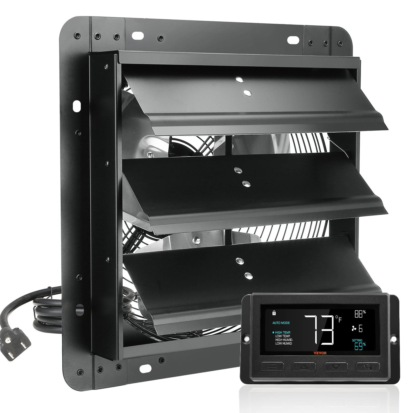 Abluftventilator Shop Abluftventilator 305mm Fernbedienung Wandhalterung EC