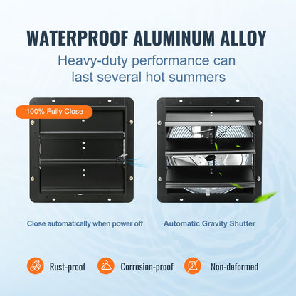 Shutter Exhaust Fan Shop Exhaust Fan 356 mm Remote Control Wall Bracket EC