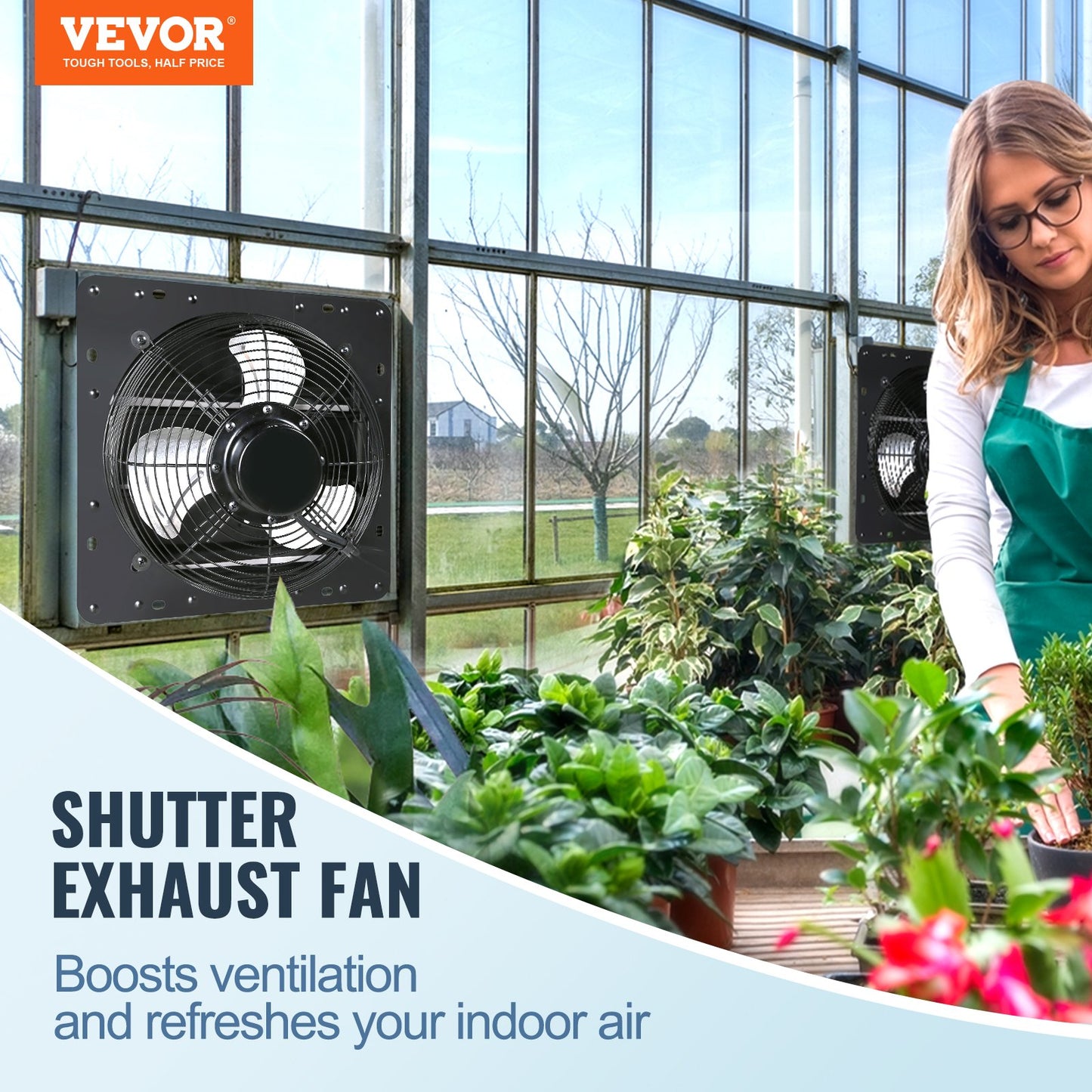 Shutter Exhaust Fan Shop Exhaust Fan 406 mm Remote Control Wall Bracket EC