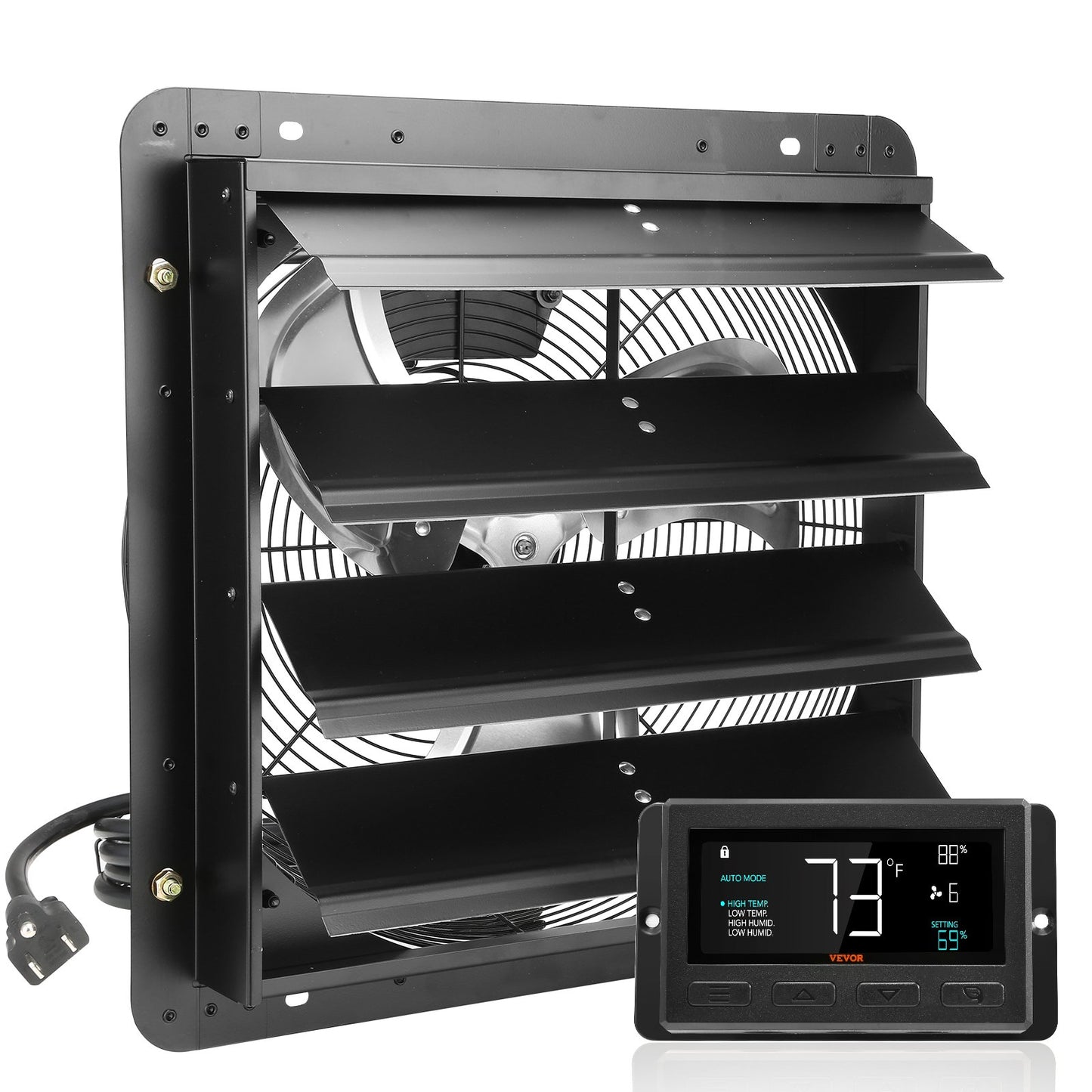 Shutter Exhaust Fan Shop Exhaust Fan 406 mm Remote Control Wall Bracket EC