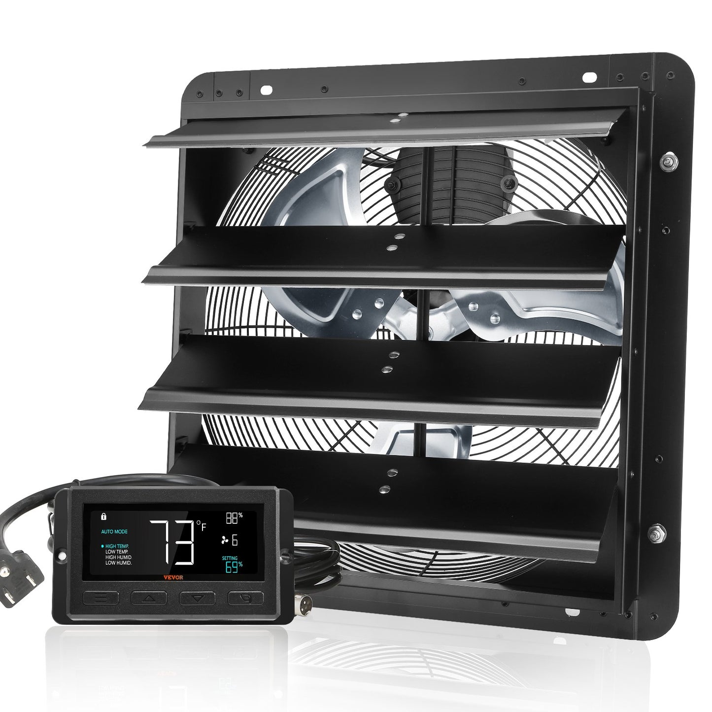 Shutter Exhaust Fan Shop Exhaust Fan 406 mm Remote Control Wall Bracket EC