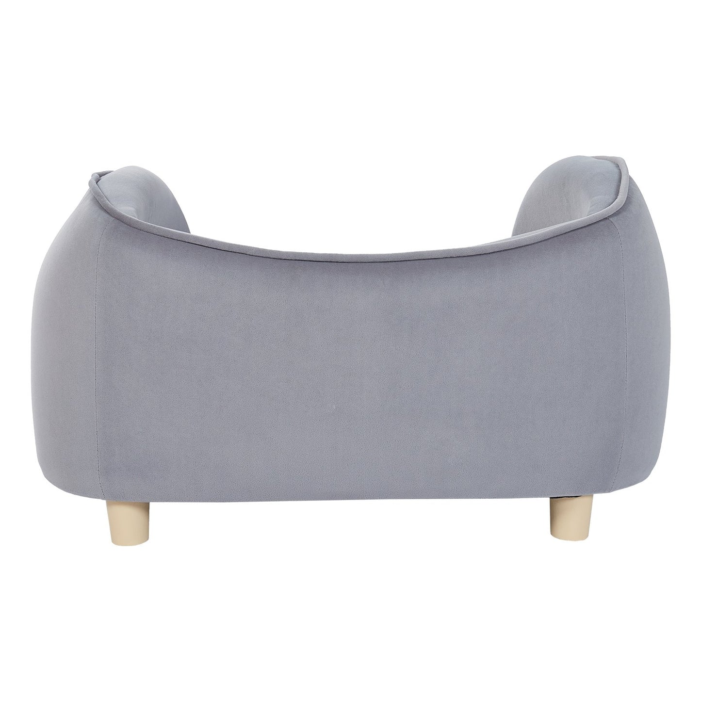 Pet Sofa, Dog Sofa for Small Dogs and Cats, Soft Velvety Dog Sofa, 66 lbs Loading Cat Sofa, Dark Gray